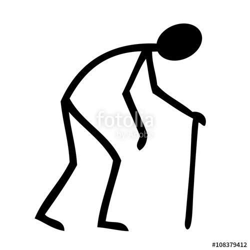 500x500 Old Person Sketch Illustration Stock Image And Royalty Free - Old Person Sketch