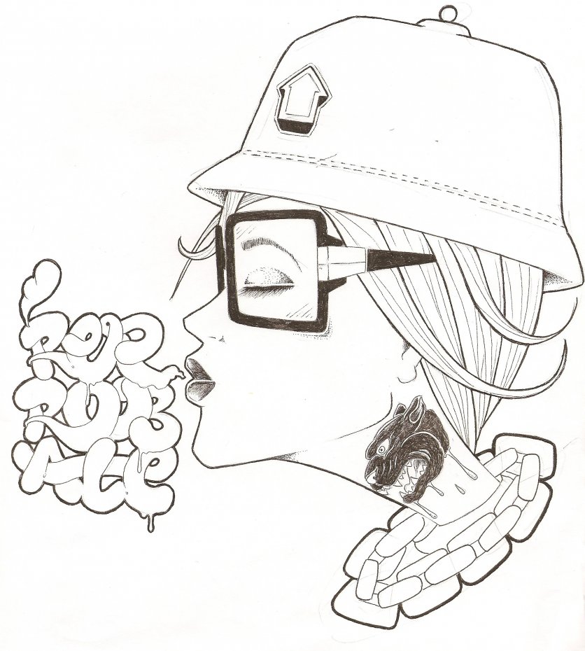 836x930 Old School Sketch Old School Graffiti Characters Download. Part Of - Old School Sketch