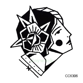 354x354 Online Shop Waterproof Temporary Tattoo Sticker Sketch Line Women - Old School Sketch