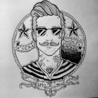 400x400 Sketch Art, Pencil Drawings Category Old School - Old School Sketch