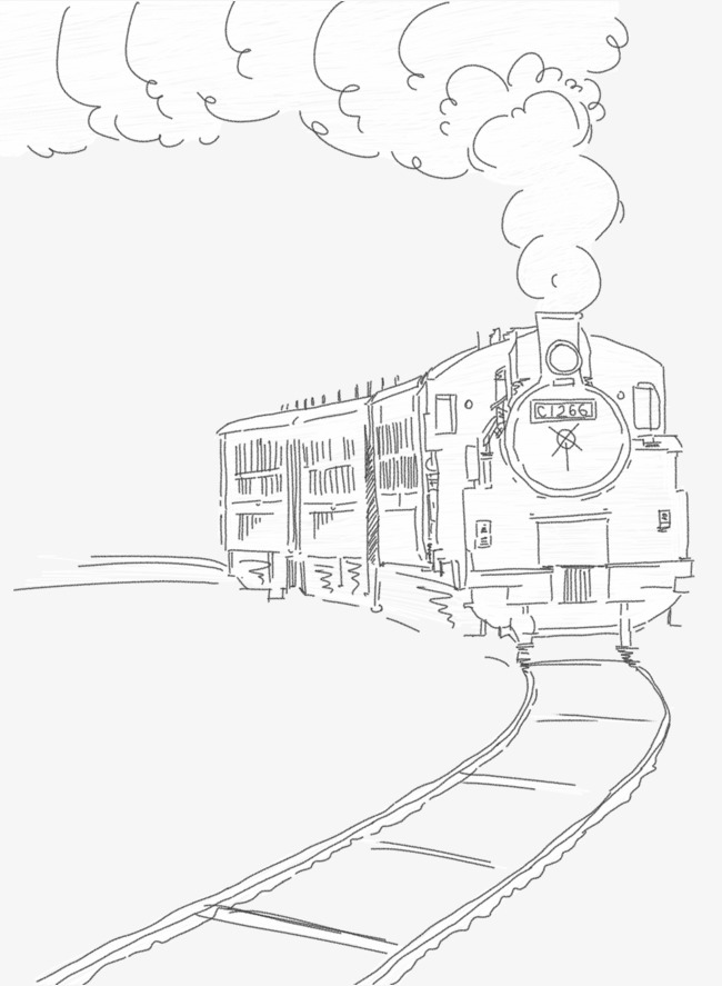 650x887 Pencil Sketching, Old Train, Train Clipart, Pencil, Hand Png Image - Old Train Sketch