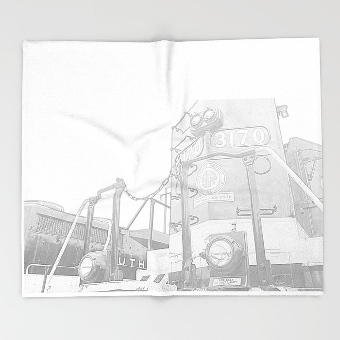 700x700 Old Train Pencil Sketch Throw Blanket By Valiante Society6 - Old Train Sketch