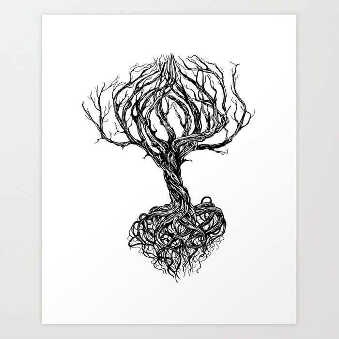 700x700 Old Tree Art Print By Katerinamitkova Society6 - Old Tree Sketch