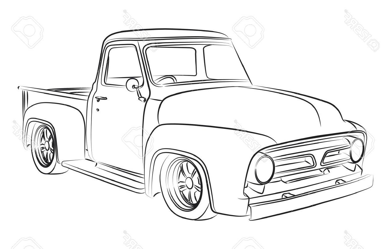 Old Truck Sketch at PaintingValley.com | Explore collection of Old ...