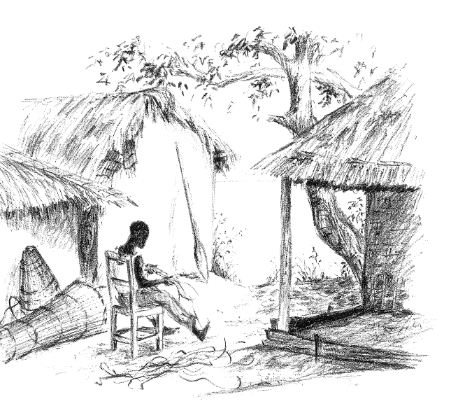 655x580 Academy Of Europe Pictures By Edith Dasnoy - Old Village Sketch