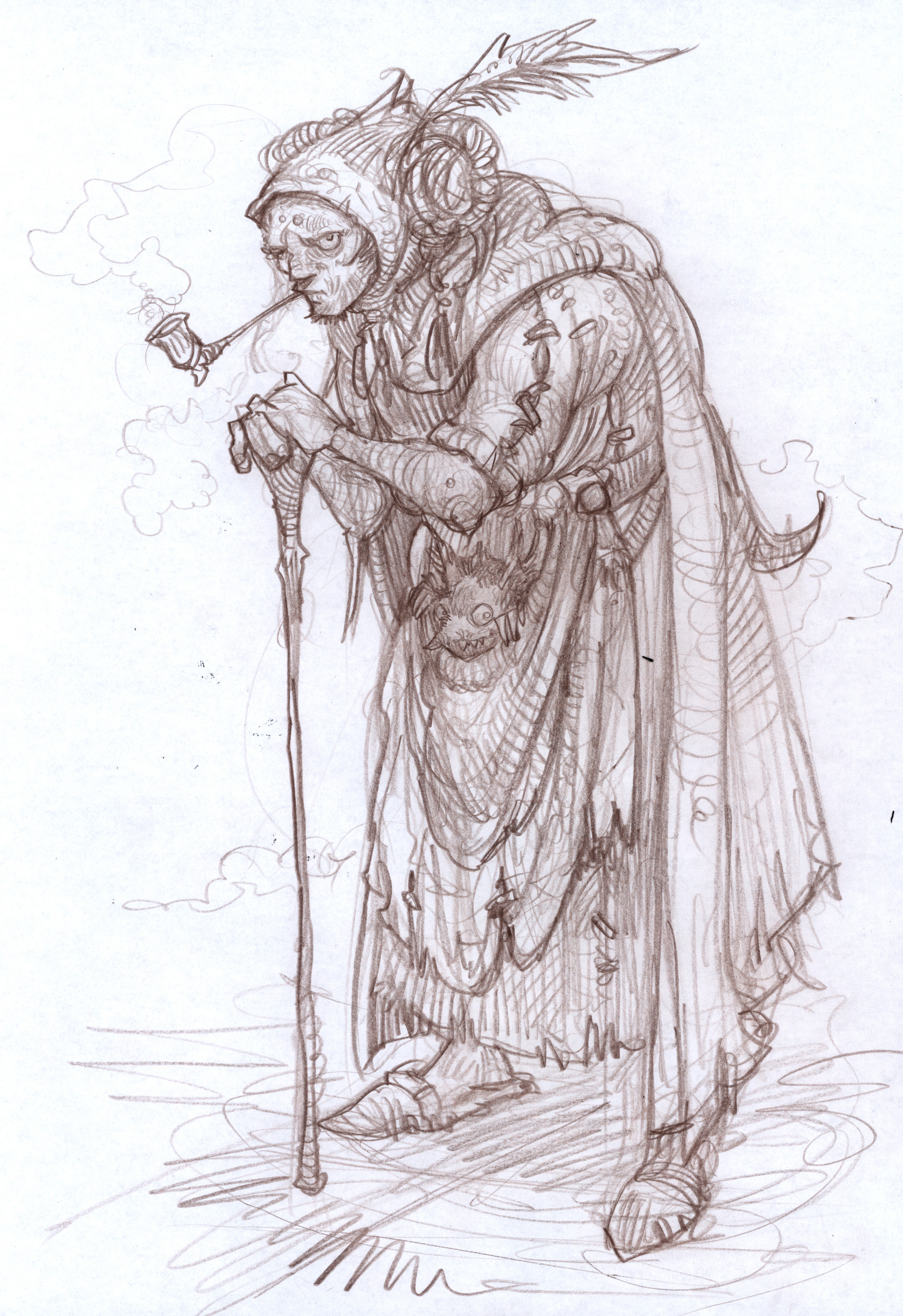 1920x2799 Mike Mccarthy - Old Woman Sketch