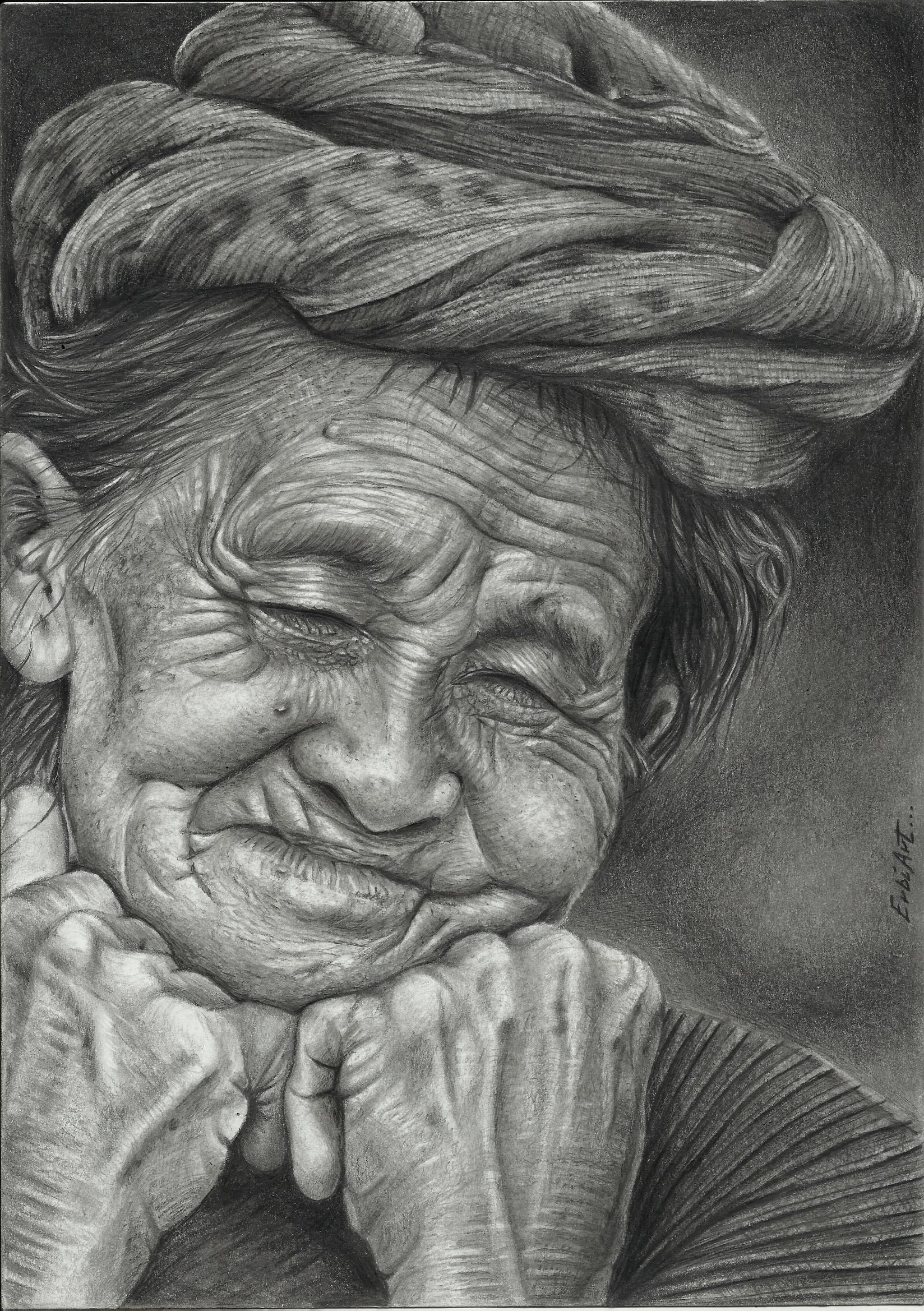 1648x2338 Old Woman Pencil Drawings Pencil Drawings - Old Woman Sketch