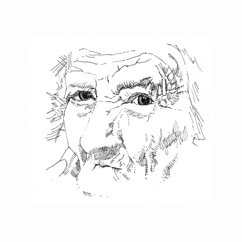 850x850 Sketch Study Old Woman Sally Rendel - Old Woman Sketch