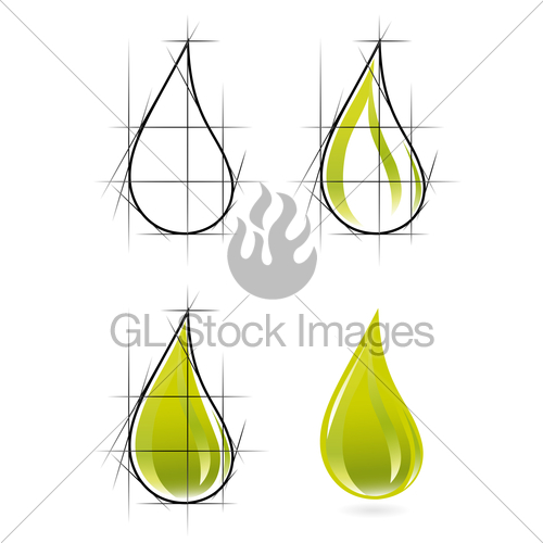 500x500 Sketch Of Olive Oil Drop Gl Stock Images - Olive Oil Sketch