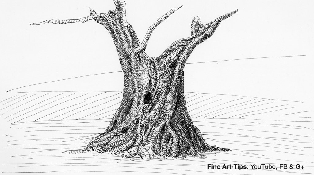 1024x573 How To Use A Dip Pen - Olive Tree Sketch