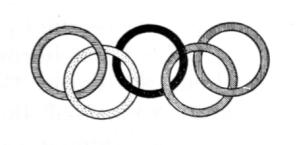 299x145 Olympic Symbol And Olympic Flag - Olympic Rings Sketch