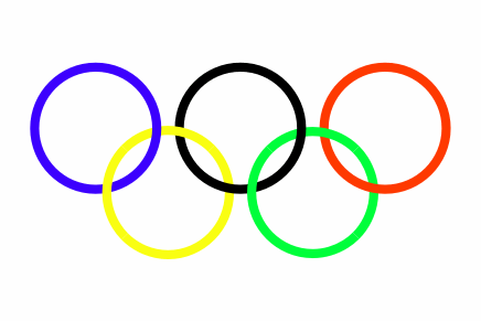 436x291 Olympic Symbol And Olympic Flag - Olympic Rings Sketch