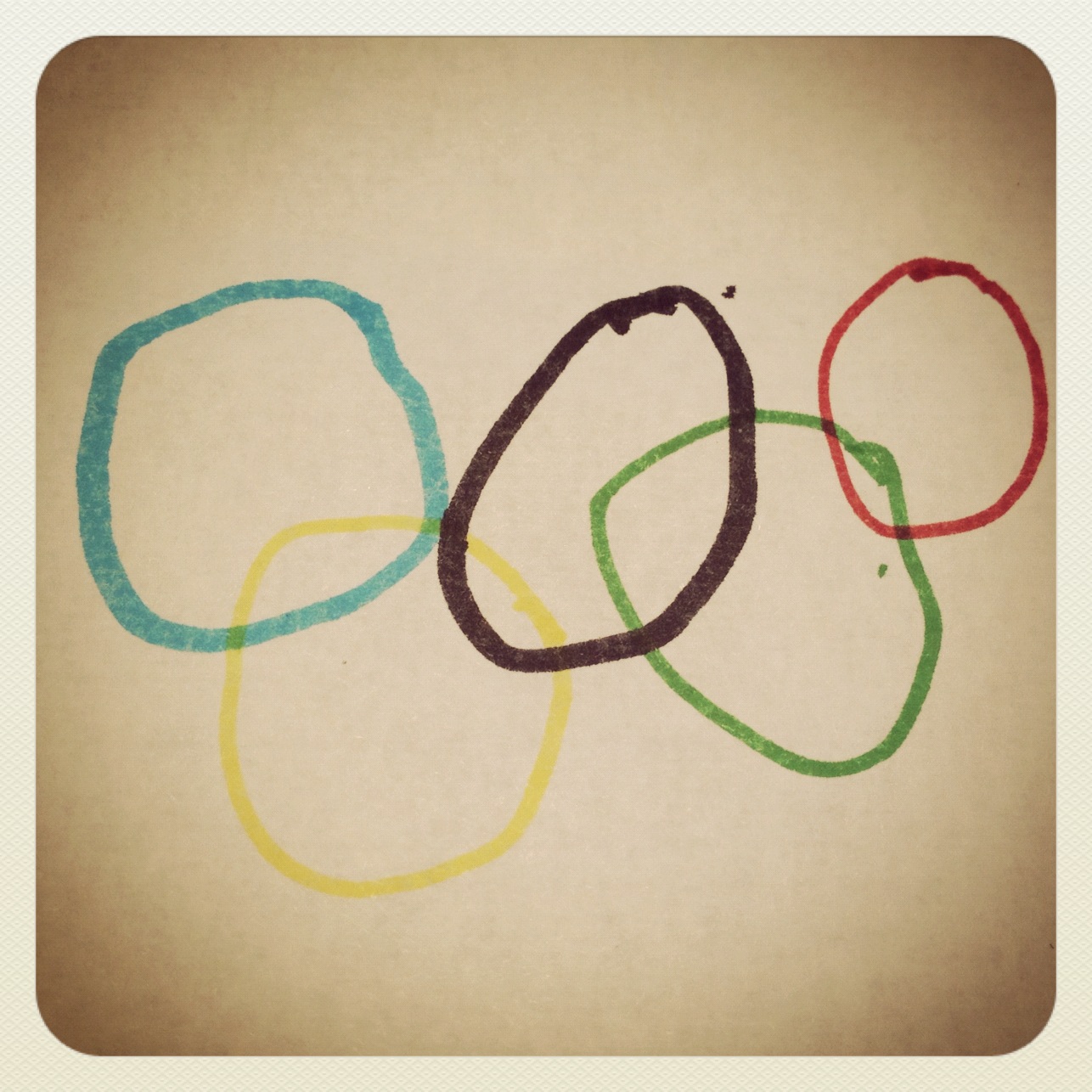 1286x1286 Sport The Adventures Of Super Tom - Olympic Rings Sketch