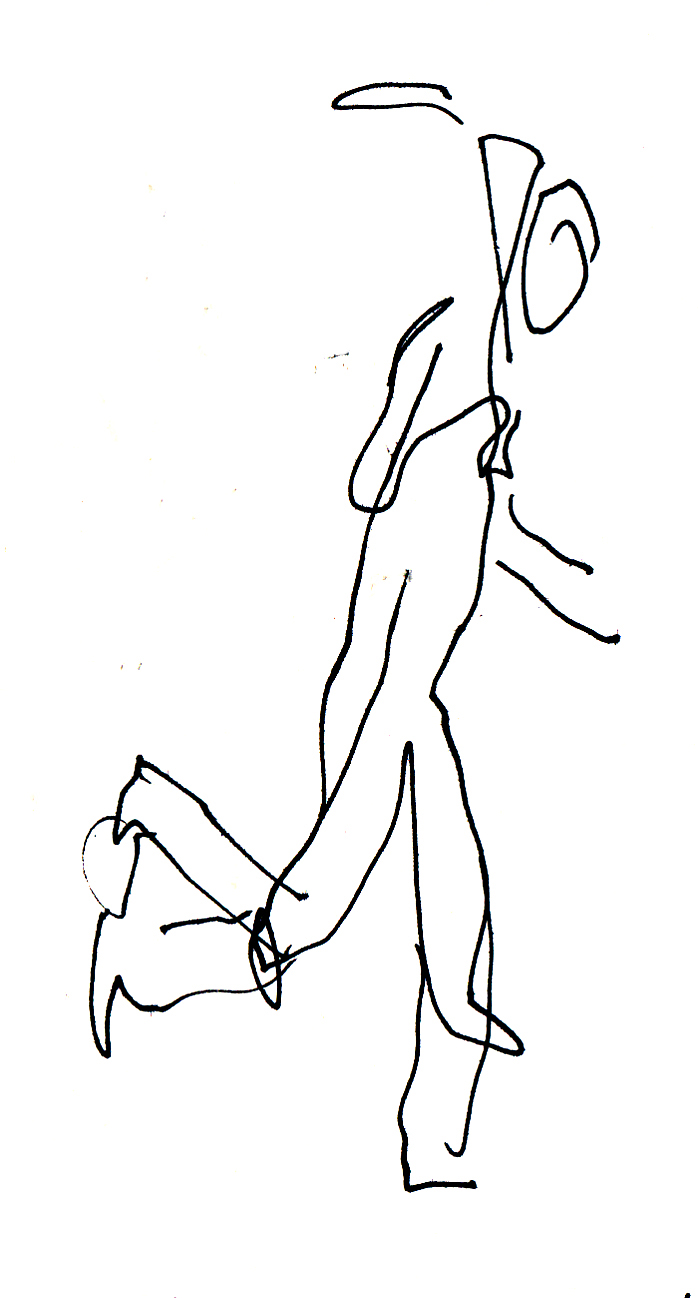 698x1298 Action Sketch The Olympic Torch Bearer - Olympic Sketch