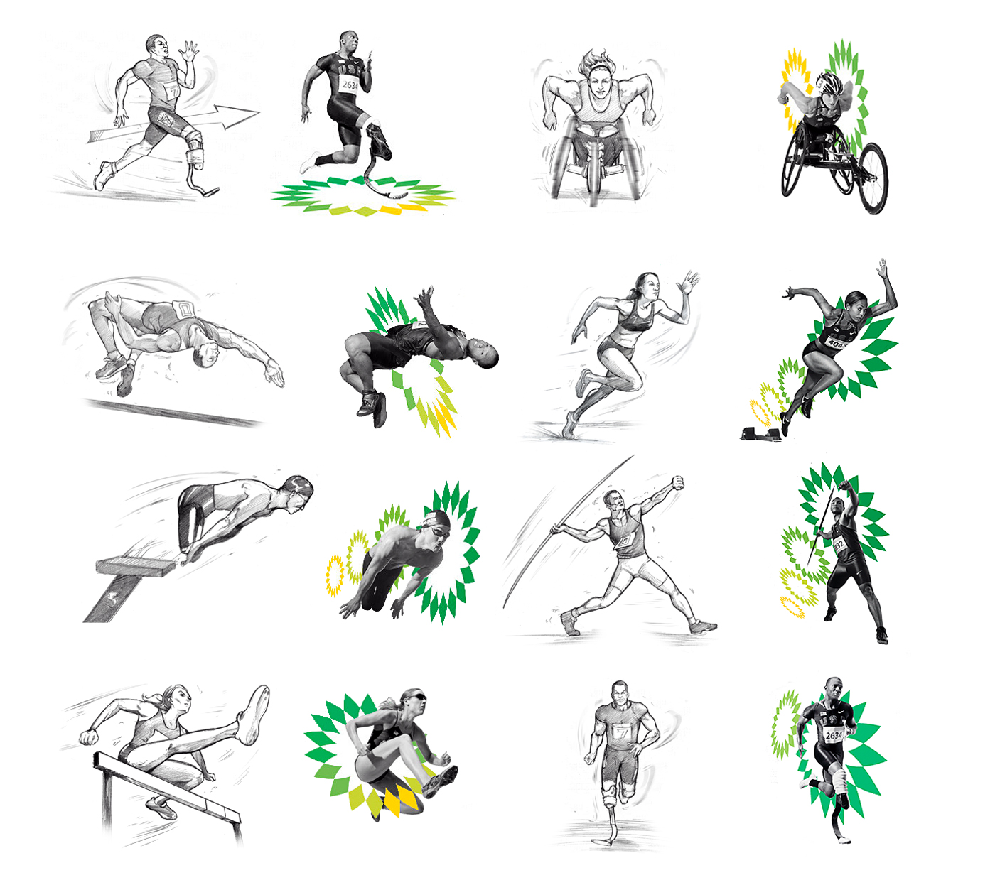 1400x1246 Bp Olympics Commercials!!! The Art Of Chris Martinetti - Olympic Sketch