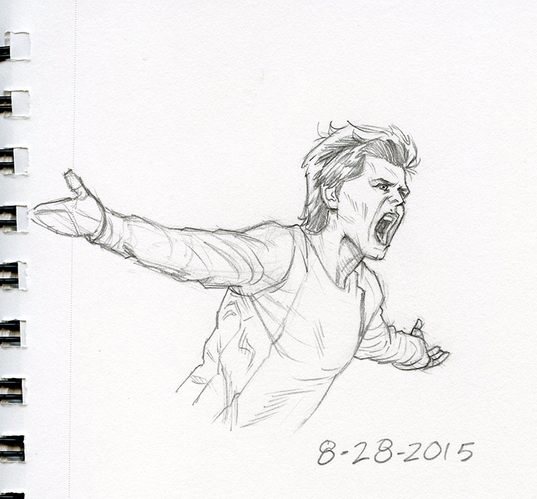 768x714 Daily Sketch Olympic Face 3 By Patbollin - Olympic Sketch