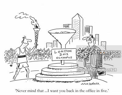 400x311 Olympic Flame Cartoons And Comics - Olympic Torch Sketch