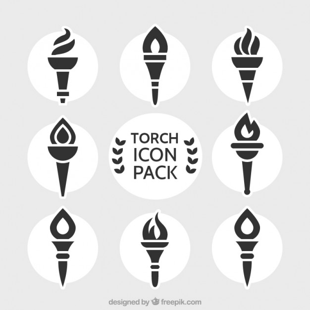 626x626 Torch Vectors, Photos And Psd Files Free Download - Olympic Torch Sketch