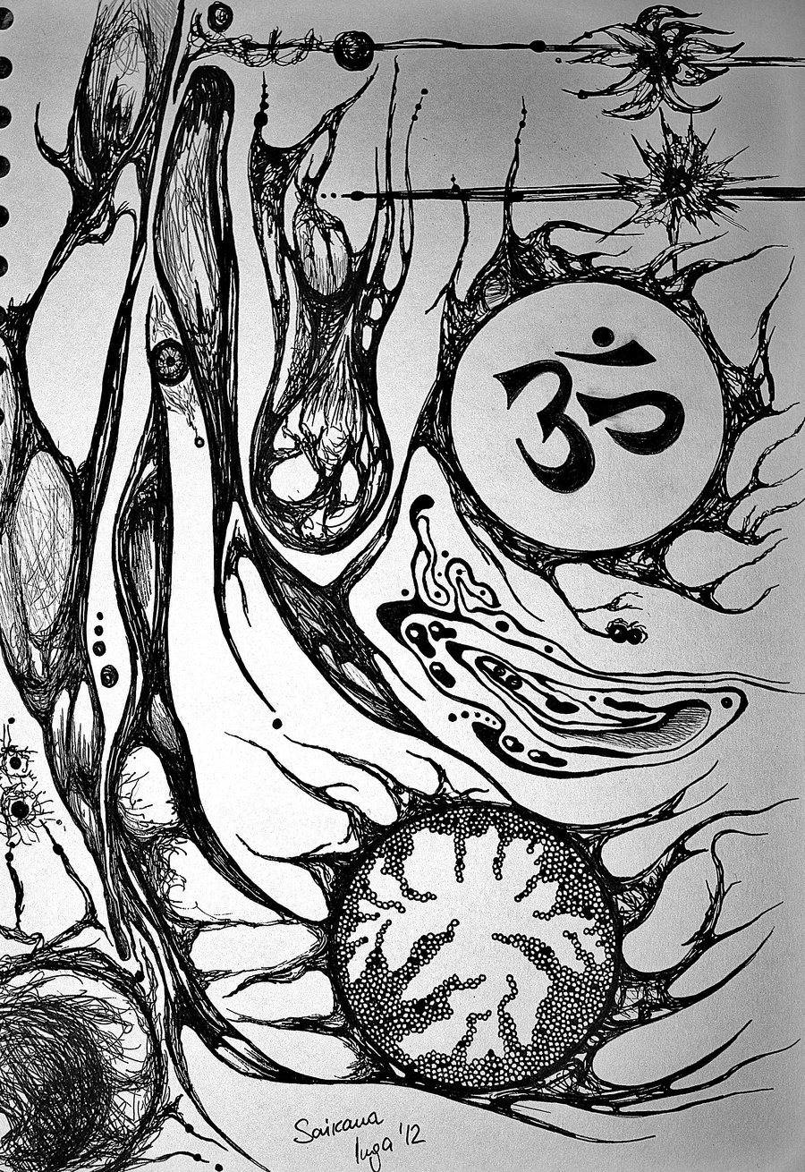 900x1310 Sketch Om By Belokurova - Om Sketch