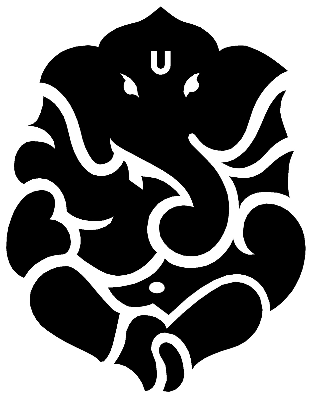 1256x1600 Ganesh Om Symbol - Om Symbol Sketch