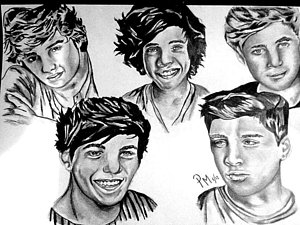 One Direction Sketch at PaintingValley.com | Explore collection of One ...