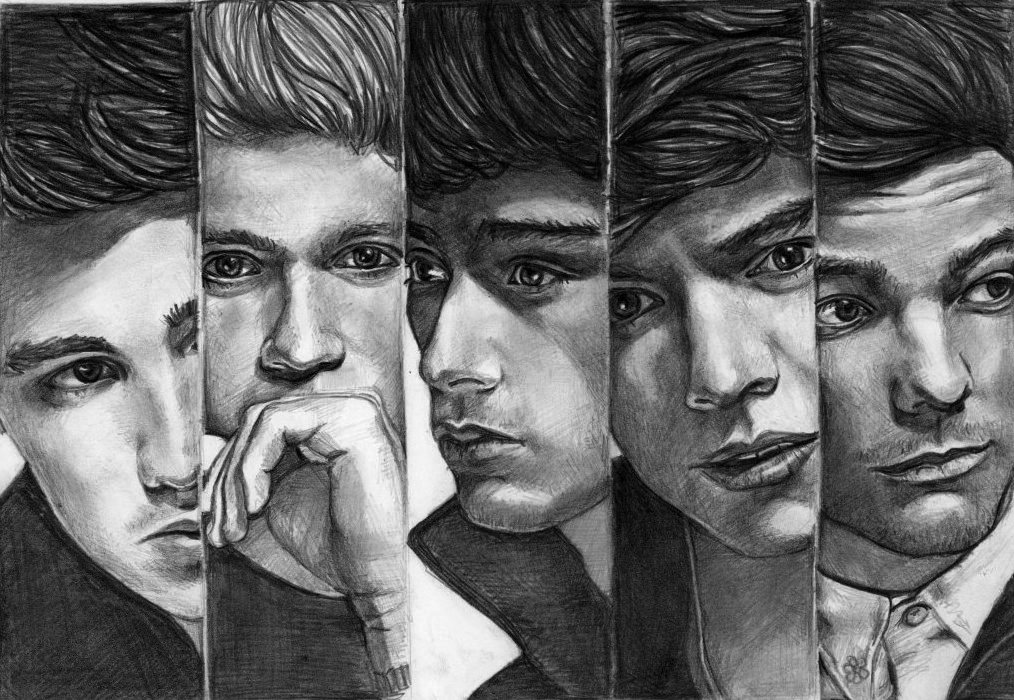 1014x700 One Direction Sketch Drawing Skill - One Direction Sketch