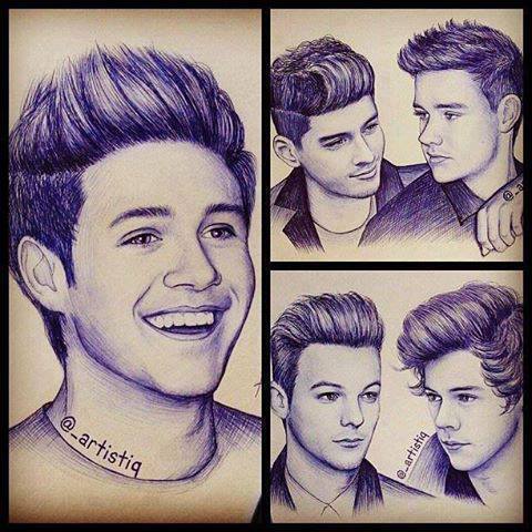 One Direction Sketch at PaintingValley.com | Explore collection of One ...