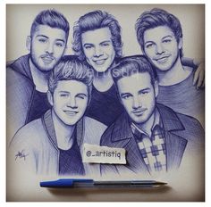 236x232 9 Best One Direction Drawings Images One Direction - One Direction Sketch