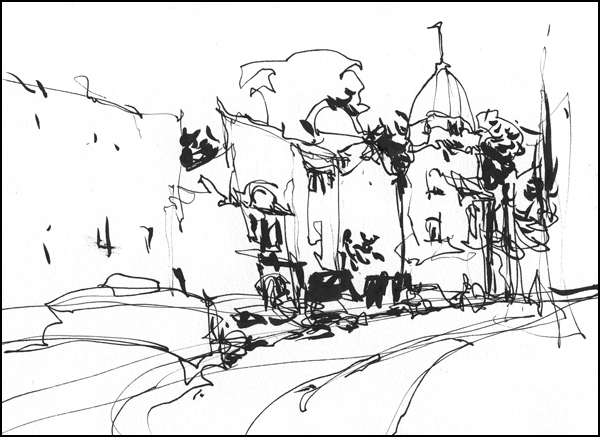 600x437 Direct To Ink Exercises Part One Single Line Sketching Citizen - One Line Sketch