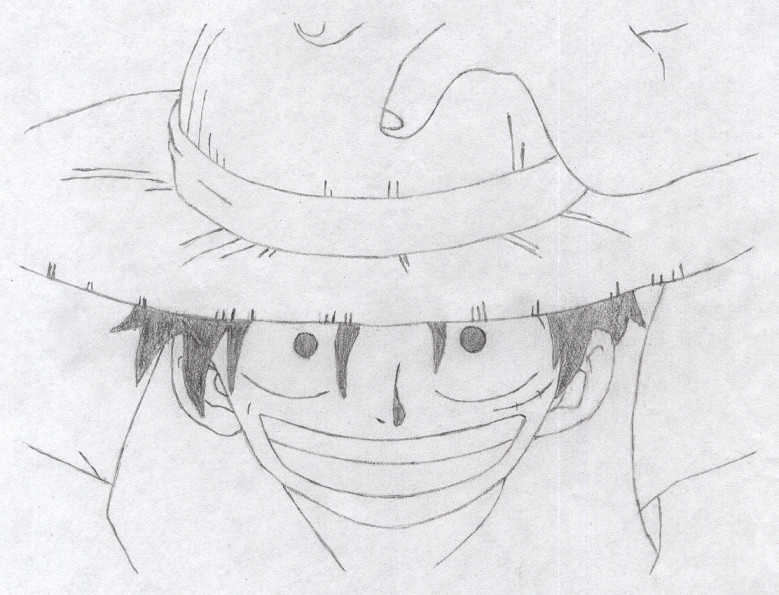 779x595 Luffy From One Piece - One Piece Sketch