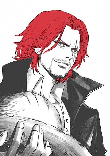 424x600 Shanks - One Piece Sketch