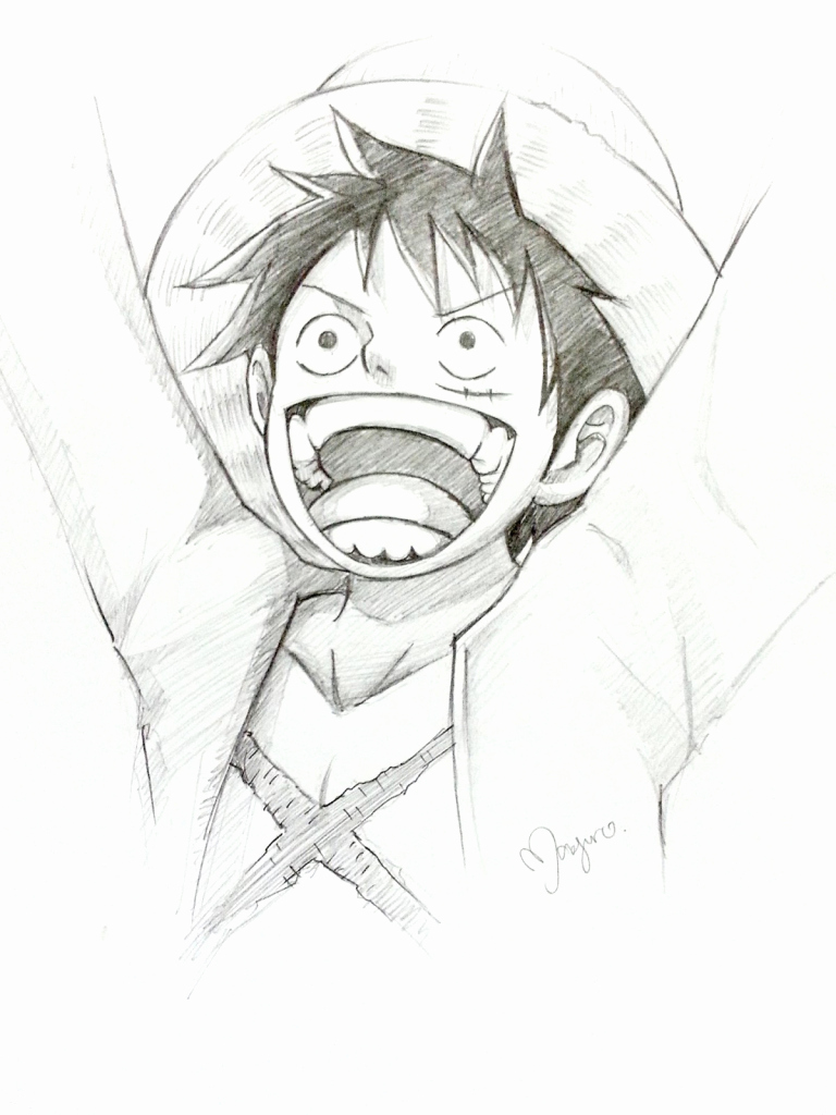 One Piece Sketch at PaintingValley.com | Explore collection of One ...