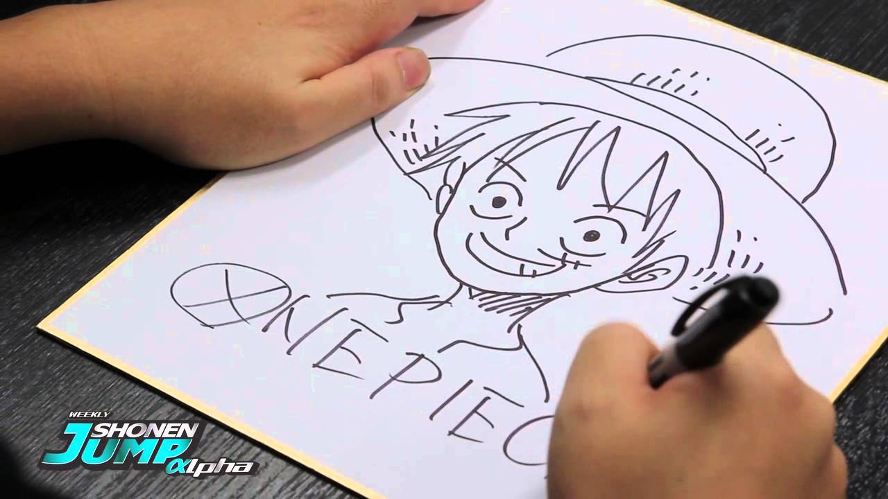 1280x720 One Pieceluffy Eiichiro Oda Official Creator Sketch Video - One Sketch