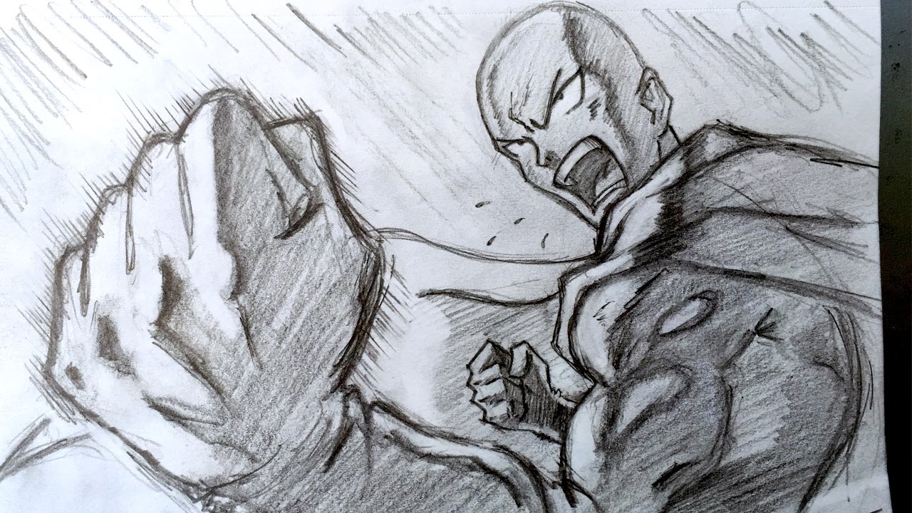1280x720 How To Sketch One Punch Man - One Sketch