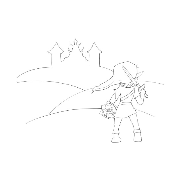 630x630 Hyrule Sketch - Onesie Sketch