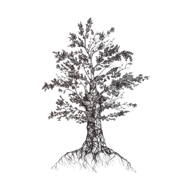 630x630 Tree Sketch - Onesie Sketch