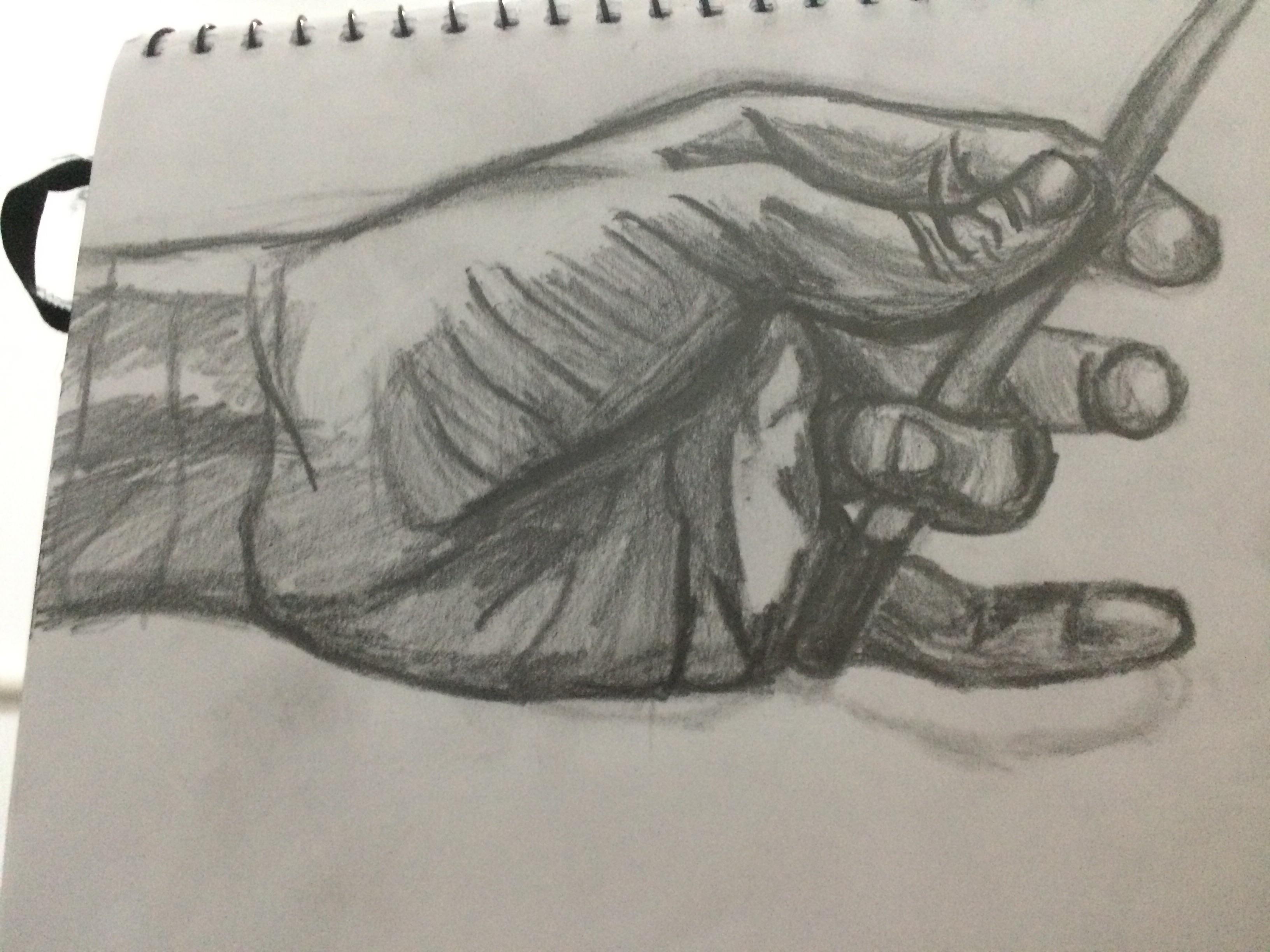 3264x2448 Late Night Drawing Instead Of Studying Calculus, Used A 6b Pencil - Only Sketch