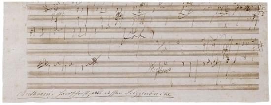 550x213 Sketch For The Second Movement Of The Symphony No. 7, Op. 92 - Op Sketch