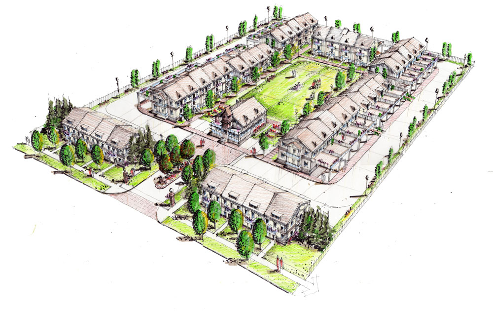 1000x630 Terraheaven Co Op Housing Green Space Alliance Urban Designers - Op Sketch