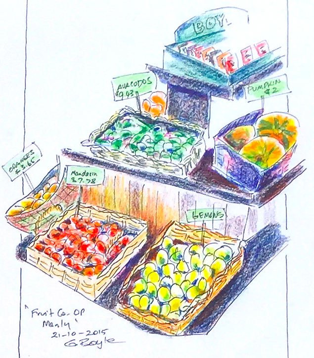 635x725 Beautiful Sketches Of The Co Op By Local Art Students - Op Sketch