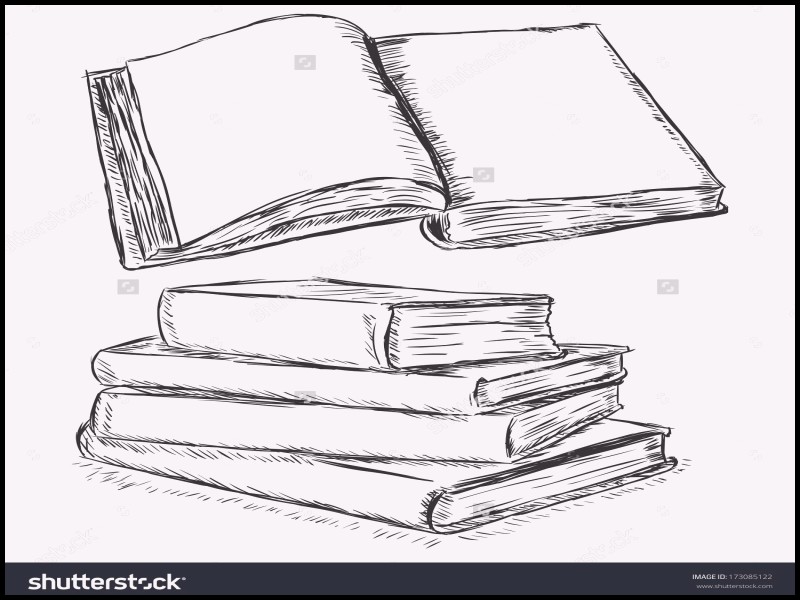 800x600 Open Sketch Clip Book Drawing Pictures - Open Book Sketch
