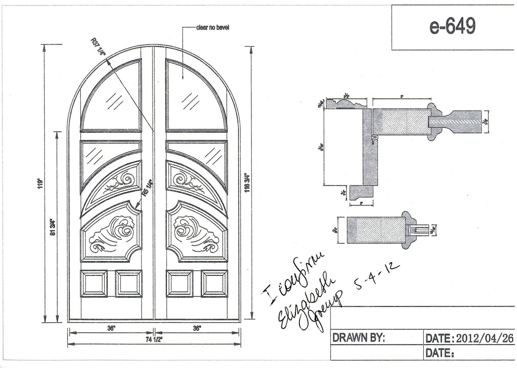 1010x720 Drawn Door Sketch - Open Door Sketch