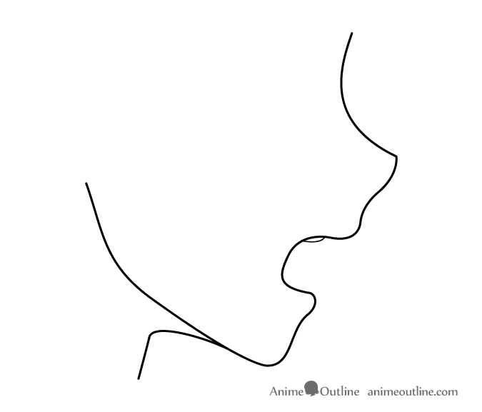 675x577 How To Draw Anime Amp Manga Mouths Side View - Open Mouth Sketch