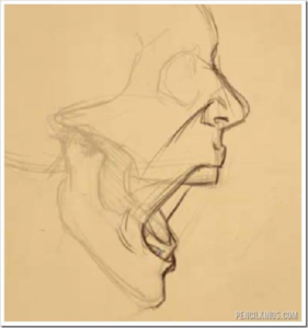 281x300 Simple How To Draw The Jaw Tutorial And Bonus Video Course By Sycra - Open Mouth Sketch