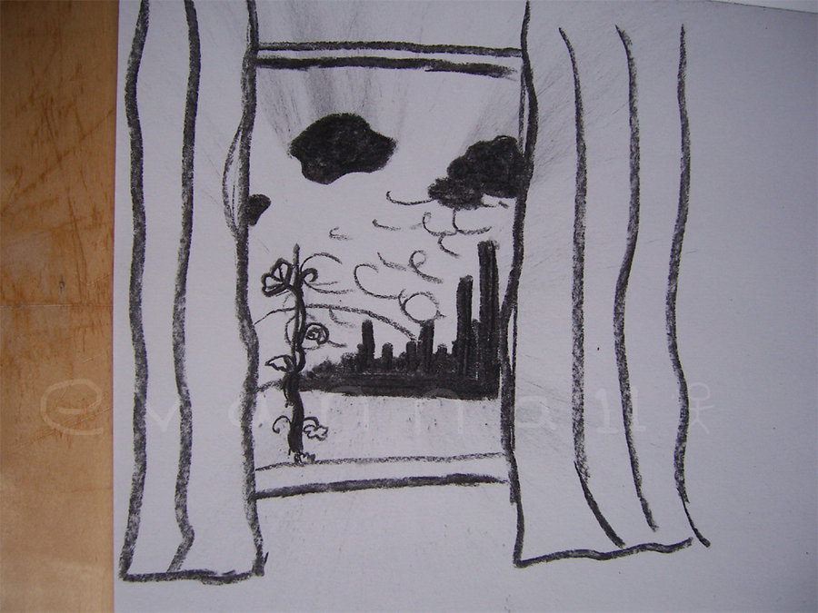 900x675 Open Window Sketch By Evanna11 - Open Window Sketch