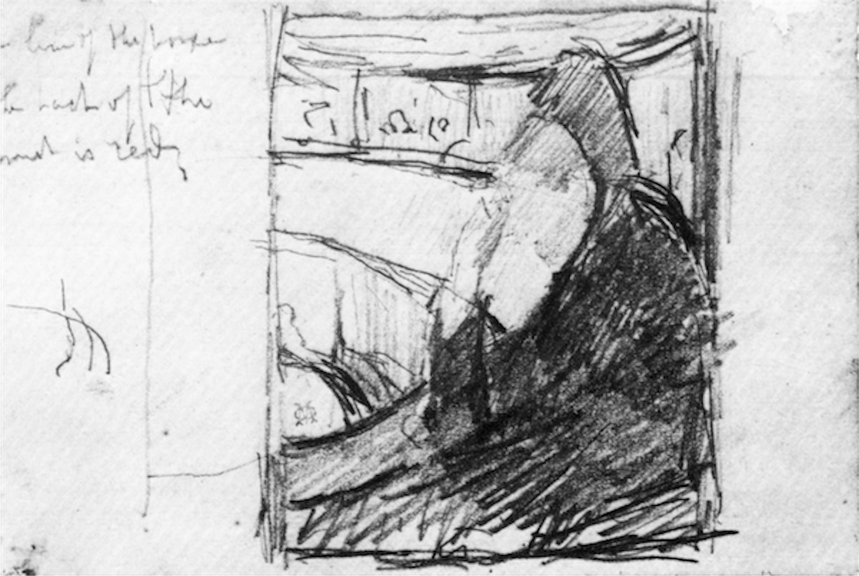 1202x806 Sketch (In The Opera) By Cassatt - Opera Sketch