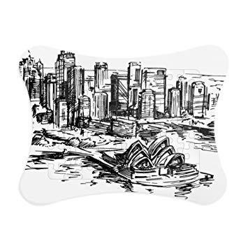 355x355 Australia City Landmark Sydney Opera Sketch Paper Card - Opera Sketch