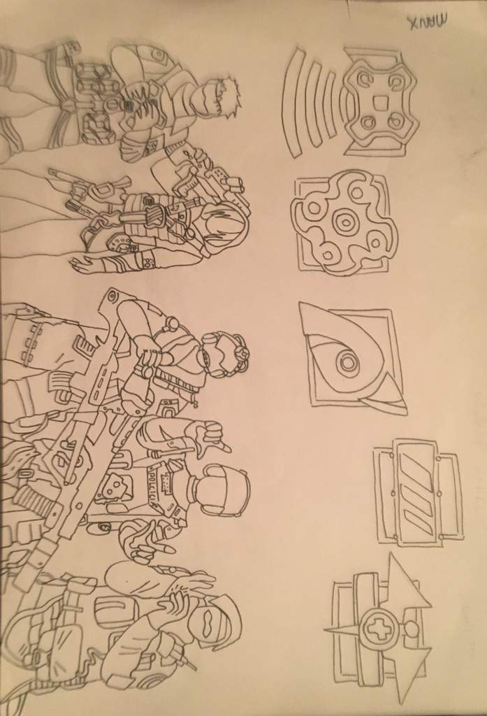 697x1024 Red Crow, Velvet Shell, And Operation Health Drawing Rainbow Six - Operation Sketch