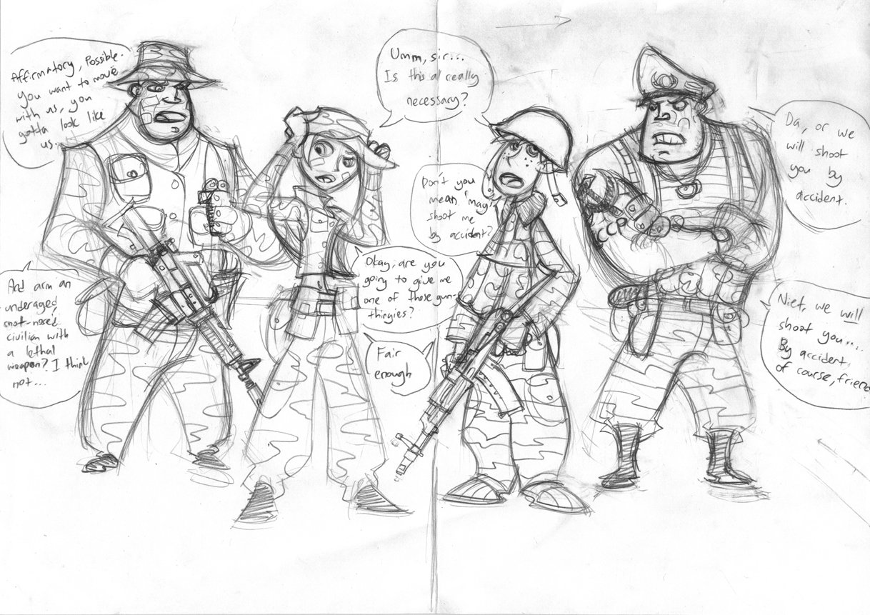 1218x861 On Opposite Ends - Opposite Of Sketch