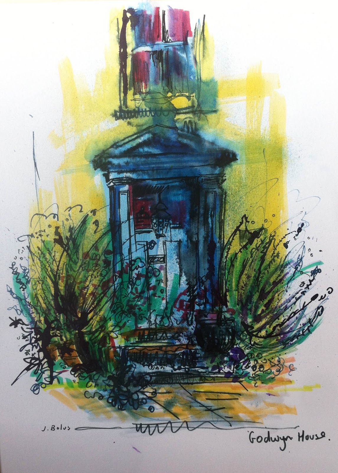 1145x1600 Walk The Line Sketching In Presteigne Wales - Opposite Of Sketch